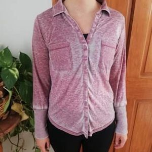 Loose lounge blouse/ shirt , Pink, Woman’s Medium